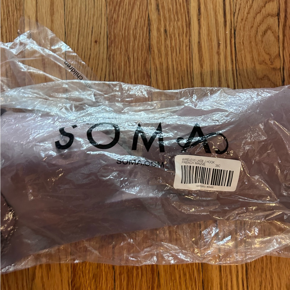 SOMA Intimates French Mauve Bra 38C BNWT